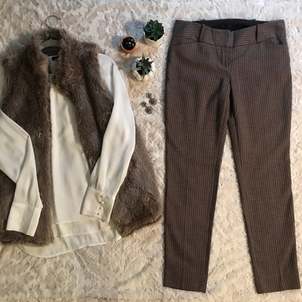 *NEW* The Limited, Houndstooth/Checked Ankle Pants